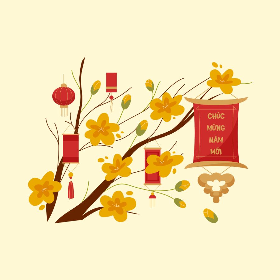 Cây mai, cây đào